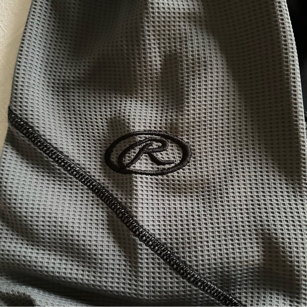 Rawlings Shirt Mens 2XL Black Long Sleeve Athletic Fleece Thermal Performance - Picture 4 of 12